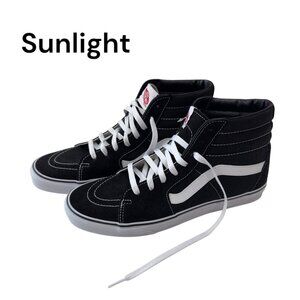 Vans Sk8-Hi Black/White Sneakers Size M 12.0